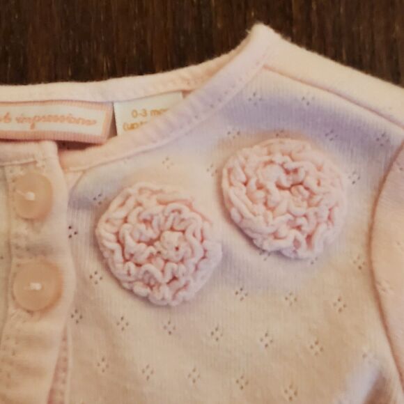 Lot of 2 Baby‎ 0-3 First Impressions & Grain de blé Girl's Matching Set- Outfits - Picture 11 of 16